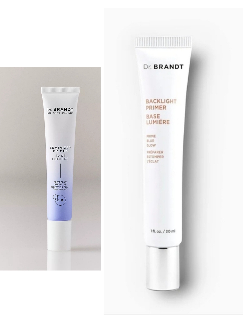 Dr. Brandt Bundle - 30 ml Backlight Prime, Blur, Glow, 10ml Luminizer Primer